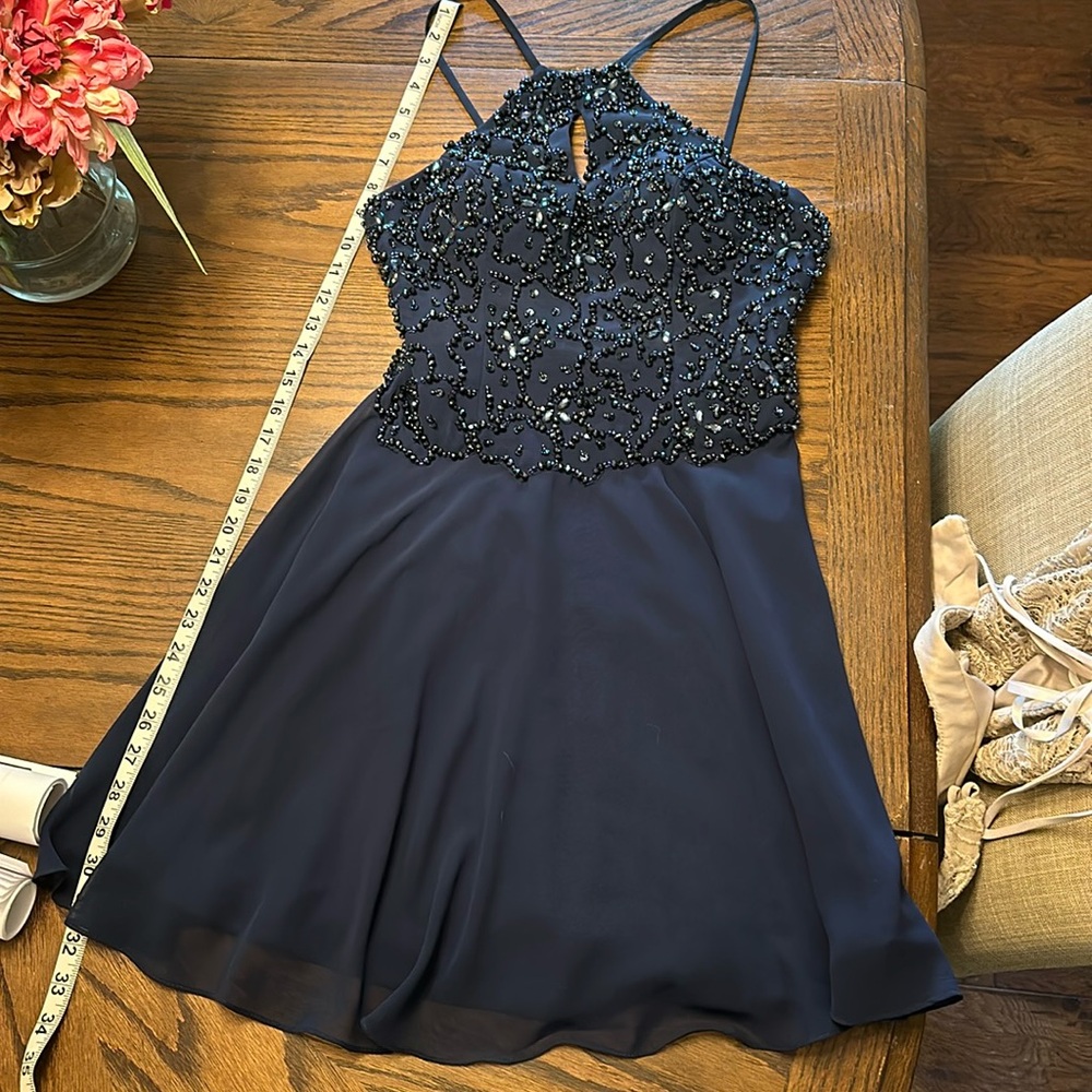 JVN by Jovani Navy Blue Cocktail dress